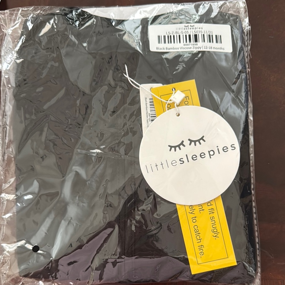 Little Sleepies Black Bamboo Viscose Pajama Set